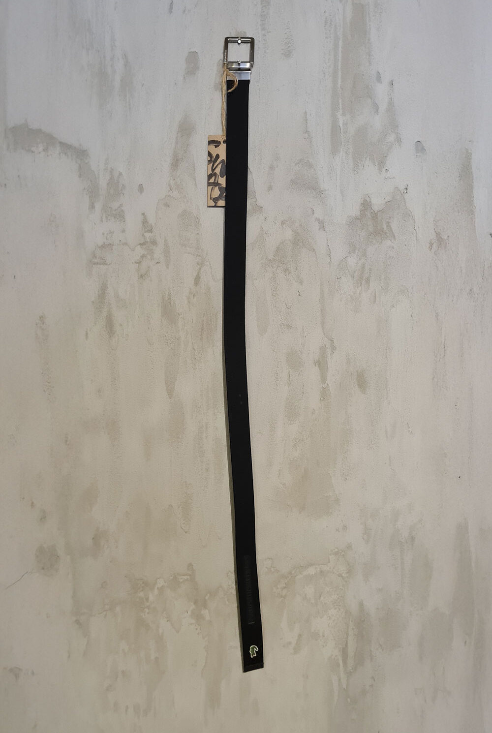 Cinturón cuero y tela negra