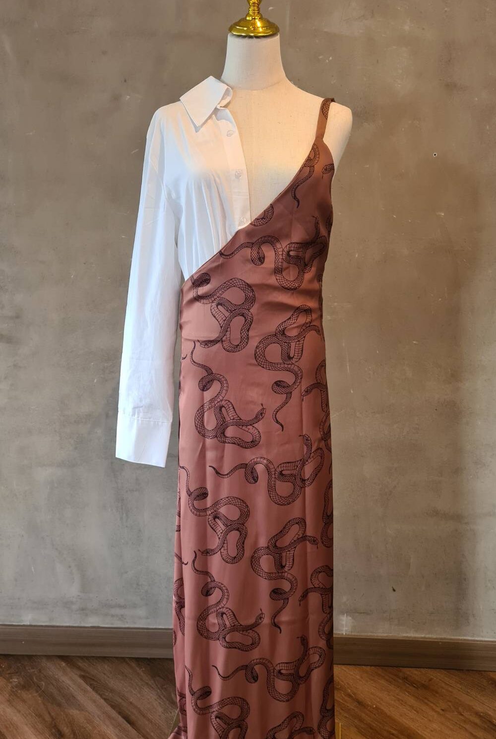 Vestido largo media camisa AMODOMIO Talla M