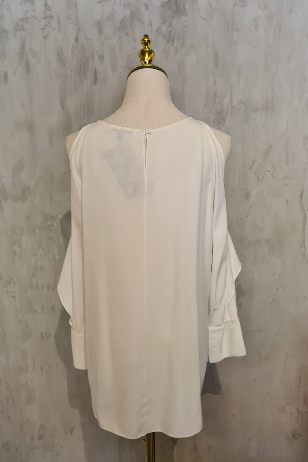Blusa hueso hombros destapados  HALSTON HERITAGE Talla 4 - Imagen 3