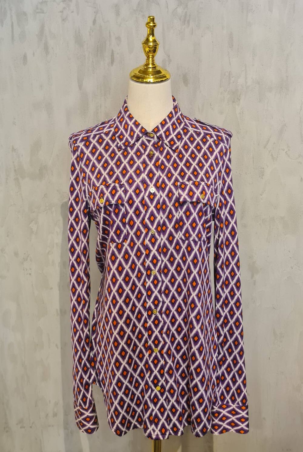 Blusa morado con naranja TORY BURCH Talla M