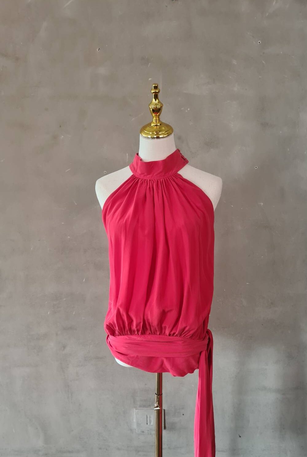 Blusa roja sin mangas SILVIA TCHERASSI Talla S