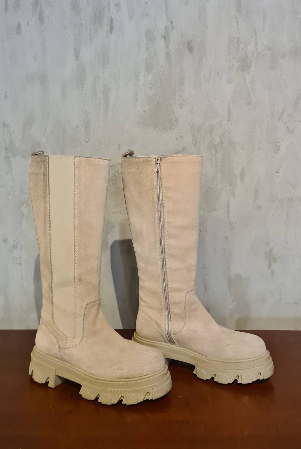 Botas beige en ante STEVE MADDEN Talla 38