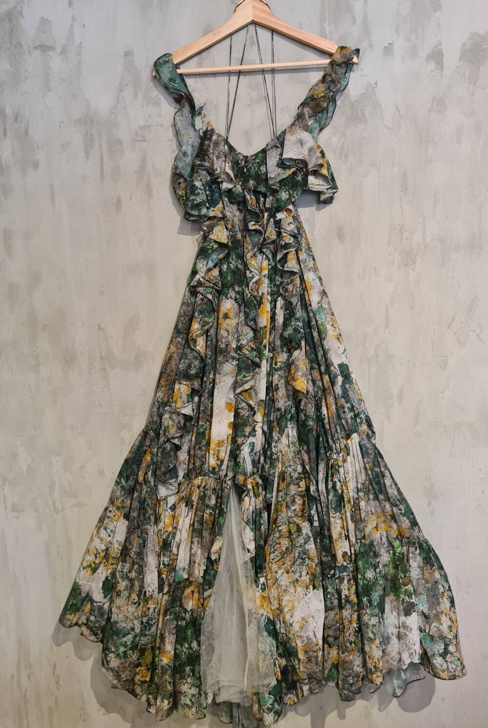 Vestido largo bombacho MARIA HELENA VILLAMIL Talla M