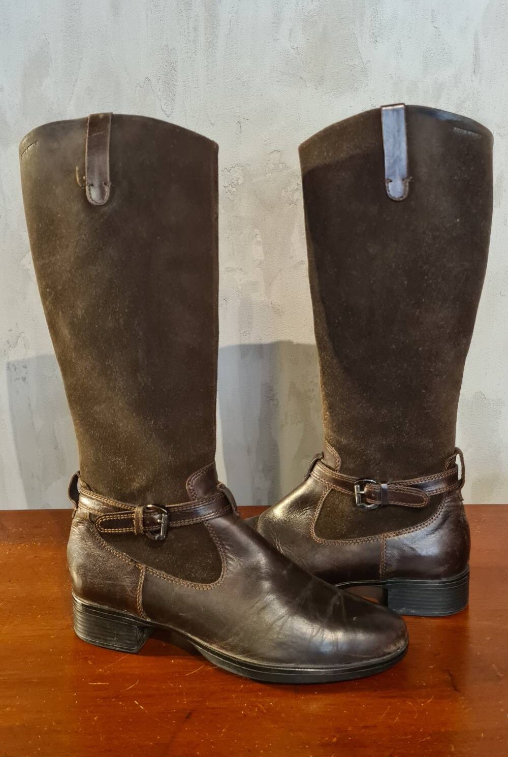 Botas cuero café caña larga STONEFLY Talla 38