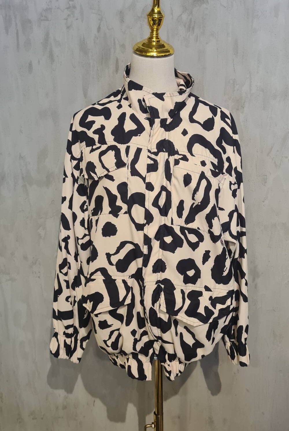 Chaqueta delgada beige y negro SACRÉ Talla Única