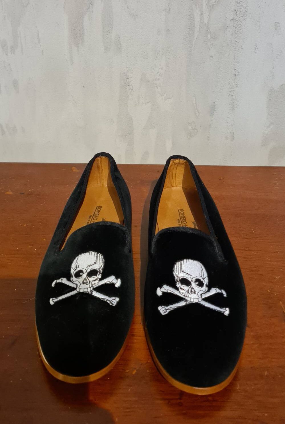 Zapatos negro calavera ROMERO+McPAUL Talla 38